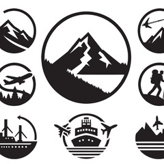 Travel icons set.