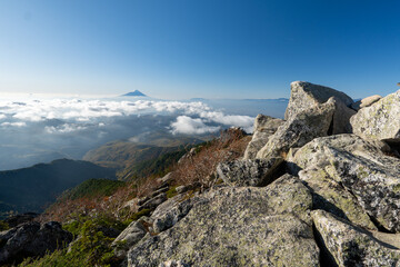Kinpusan, Mt. Asahidake and surrounding views