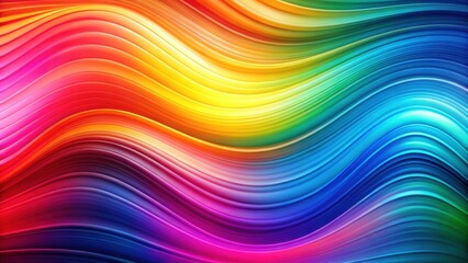 Obraz premium Fluid Rainbow Swirls An Abstract Design of Vibrant, Intertwined Hues Creating a Dynamic and Energetic Visual Composition