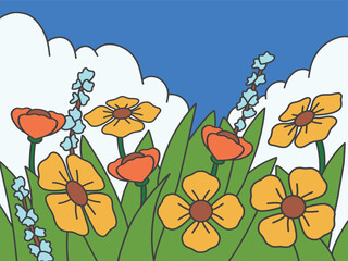 Obraz premium Spring Natural Background with Flower