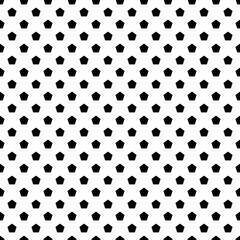 Black Pentagon Seamless Transparent Pattern Tile