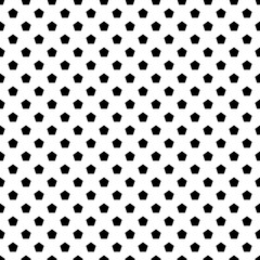 Black Pentagon Seamless Pattern Tile