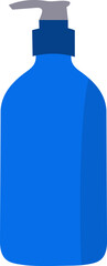 Blue Shampoo Bottle