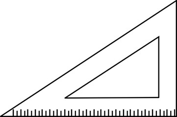 Triangle ruler school
