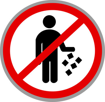 no littering icon
