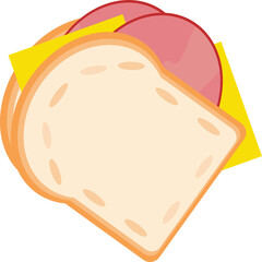 Sandwich with Melted Cheese Snack