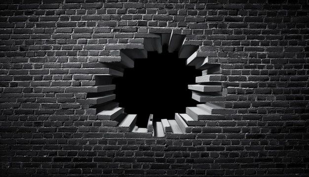 Hole in Brick Wall