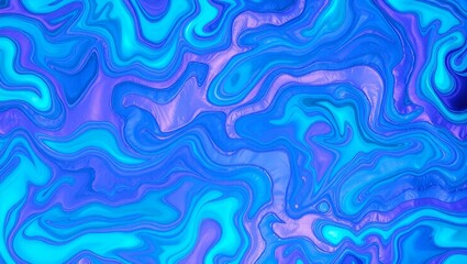 Fototapeta premium Vibrant blue and cyan abstract background with fluid textures