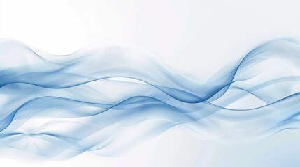 Naklejka premium abstract background with blue and white wavy shapes on a white background in a soft light with blurred edges