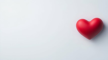 A red heart symbol of love and passion displayed on backgrounds of red, white, and wood