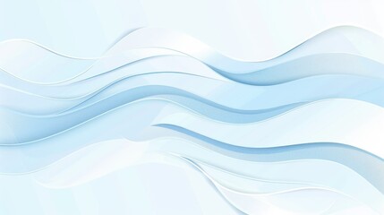 Obraz premium Abstract background with light blue and white waves