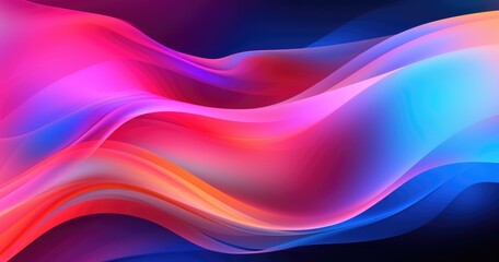 Abstract background with neon beautiful random gradient  wavy shapes for design element