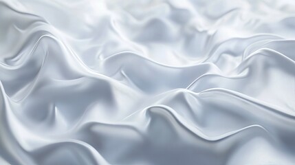 Fototapeta premium Elegant 3d render of a minimalist white background with subtle light gray futuristic waves, creating a clean and modern business texture for professional presentations, digital branding, and creative 