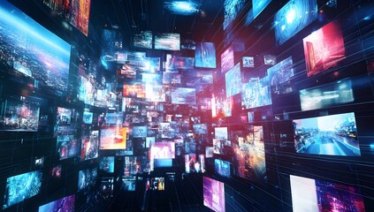 Digital Media Explosion in a Virtual Data Space
