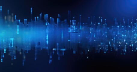 Obraz premium Abstract beautiful color background with digital dots and empty rectangle for text or logo. Abstract technology concept vector illustration