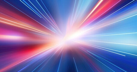 Abstract beautiful color background with rays of light, speed effect