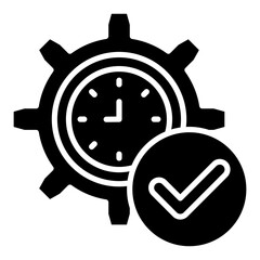 Obraz premium Real Time Icon Element For Design