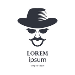 logo design for someone who wears glasses and is smart