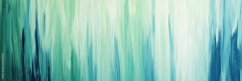 Aufkleber vertical abstract lines evoke the fresh feeling of gentle spring rain with shades of blue and green 