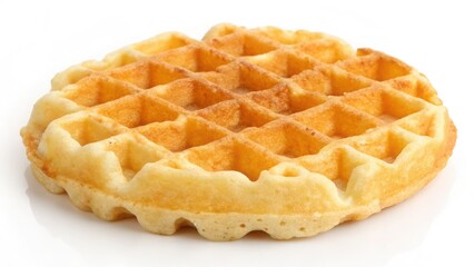 a round waffle isolated 