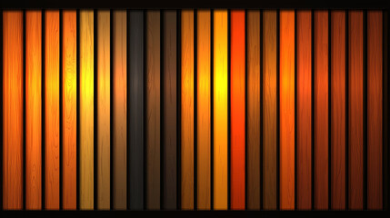 Warm-toned wood planks, gradient hues, vertical arrangement -ai