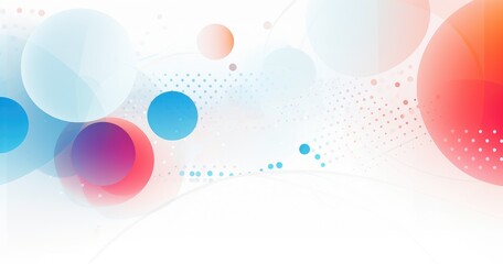 Abstract beautiful light color background with halftone dots and circles, vector illustration