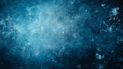 Obraz premium Cosmic dust and nebulae, a celestial canvas in deep blue hues -ai