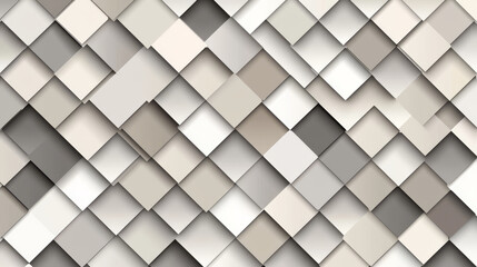 Abstract grayscale square pattern; geometric, textured, overlapping design -ai