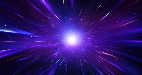 Abstract black hole background with beautifull color light rays, time tunnel or wormhole effect