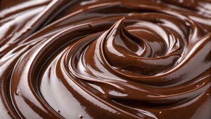 Dark chocolate swirls into a molten 