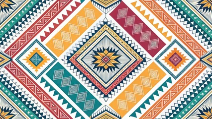 Abstract Patchwork Lines: Macro Photography Texture Design - Geometric Textile Background