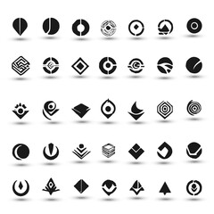 Abstract design concept creative abstract logo collection Logo can be used for icon brand identity