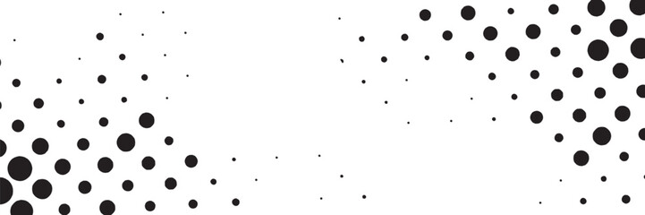 PrintBasic halftone dots effect in black and white color. Halftone effect. Dot halftone. Black white halftone. dots background