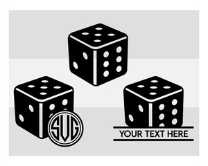 Ludo dice svg, ludo dice Silhouette, game svg, ludo svg, ludo game svg, ludo dice png, ludo svg images, cut files, Ludo Monogram Svg, Split Monogram, Circle Monogram 