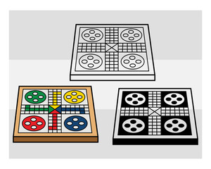 Ludo Board SVG Silhouette, Ludo Silhouette, Sports Svg, Ludo Svg, Ludo Game Svg, Ludo Board Png, Ludo Svg Images, Cut Files