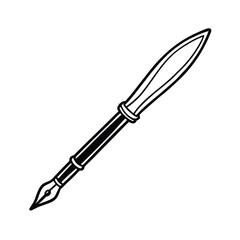 Elegant Dip Pen for Calligraphy and Writing - High-Quality Vector Art