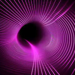 Abstract purple swirling tunnel, digital art background, perfect for technology, design, or science projects