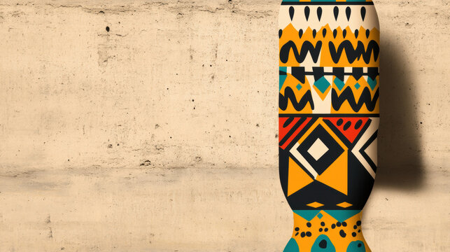 Seamless Colombia, A vibrant ceramic vase featuring traditional painting techniques and high fidelity quality.