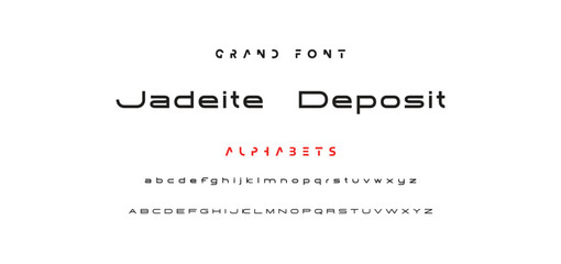 Minimal modern logo alphabet fonts. Typography minimalist urban sana serif digital fashion future creative logos fonts. vector illustration