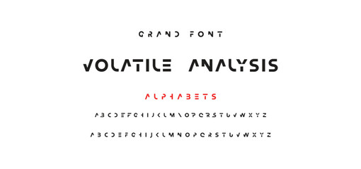 Minimal modern logo alphabet fonts. Typography minimalist urban sana serif digital fashion future creative logos fonts. vector illustration