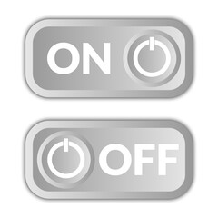 On and off toggle button
