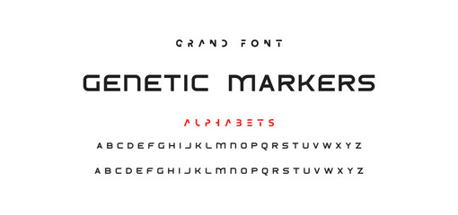 Minimal modern logo alphabet fonts. Typography minimalist urban sana serif digital fashion future creative logos fonts. vector illustration