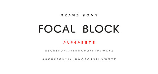 Minimal modern logo alphabet fonts. Typography minimalist urban sana serif digital fashion future creative logos fonts. vector illustration