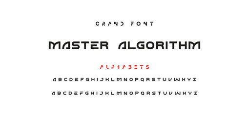 Minimal modern logo alphabet fonts. Typography minimalist urban sana serif digital fashion future creative logos fonts. vector illustration