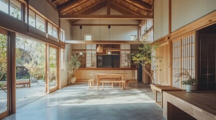 Modern Minimalist Interior Design of a Japanese Style Home