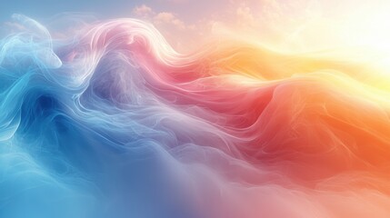 Obraz premium A vibrant abstract representation of swirling colors and textures.