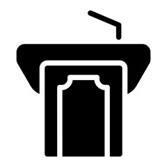 podium Solid icon