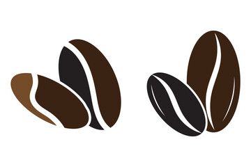 Coffee bean icon, coffee bean symbol vector. Coffee shop logo. Roasted coffee sign. EPS10 