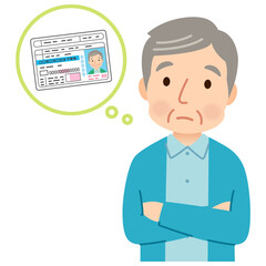 免許返納について悩む高齢者　高齢ドライバー　運転免許