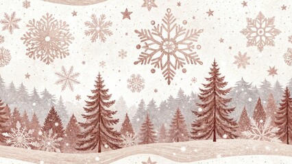 Rose Gold Glitter Winter Wonderland Background Texture - Festive Holiday Sparkle